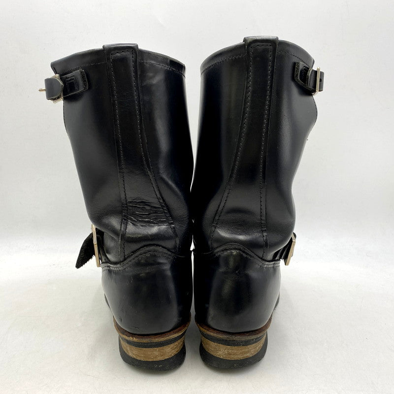 【中古品】【メンズ】 RED WING レッドウィング 2268 USA製 2004年製 刺繍羽タグ ENGINEER BOOTS エンジニアブーツ 靴 シューズ 164-250528-ma-08-izu サイズ：US10D カラー：BLACK 万代Net店