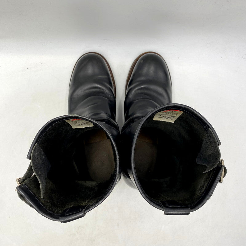 【中古品】【メンズ】 RED WING レッドウィング 2268 USA製 2004年製 刺繍羽タグ ENGINEER BOOTS エンジニアブーツ 靴 シューズ 164-250528-ma-08-izu サイズ：US10D カラー：BLACK 万代Net店