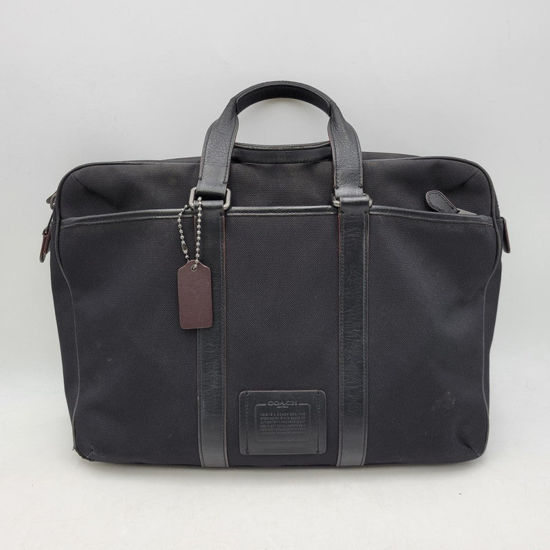【現状渡し品】【メンズ】 COACH コーチ 3WAY BRIEF CASE 27375 ブリーフケース ビジネスバッグ カバン 鞄 180-250529-as-04-izu カラー：ブラック 万代Net店