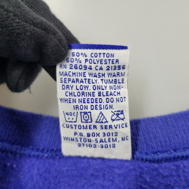 【中古品】【メンズ】 メキシコ製 青刺繍タグ 90S SWEATSHIRT 90年代 スウェットシャツ トップス 長袖 146-250602-ma-26-izu サイズ：XXL カラー：BLUE 万代Net店