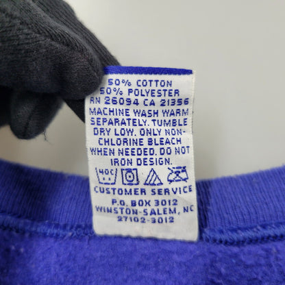 【中古品】【メンズ】 メキシコ製 青刺繍タグ 90S SWEATSHIRT 90年代 スウェットシャツ トップス 長袖 146-250602-ma-26-izu サイズ：XXL カラー：BLUE 万代Net店