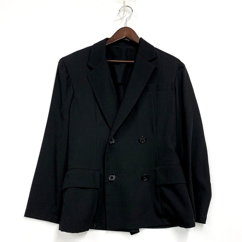 【中古品】【レディース】 Y's ワイズ YU-J71-101 DOUBLE TAILORED JACKET ダブルテーラードジャケット アウター 長袖 168-250529-ma-07-izu サイズ：不明 カラー：BLACK 万代Net店