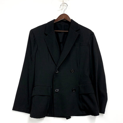 【中古品】【レディース】 Y's ワイズ YU-J71-101 DOUBLE TAILORED JACKET ダブルテーラードジャケット アウター 長袖 168-250529-ma-07-izu サイズ：不明 カラー：BLACK 万代Net店