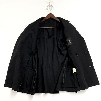 【中古品】【レディース】 Y's ワイズ YU-J71-101 DOUBLE TAILORED JACKET ダブルテーラードジャケット アウター 長袖 168-250529-ma-07-izu サイズ：不明 カラー：BLACK 万代Net店