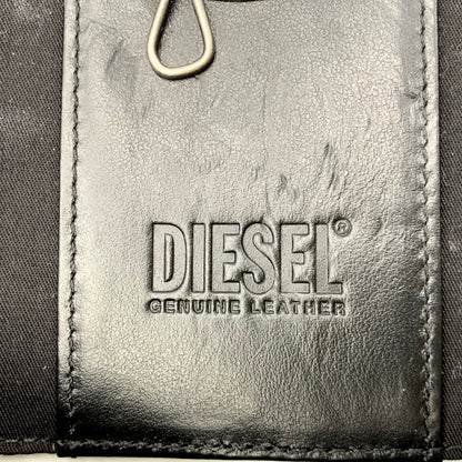 【中古品】【メンズ/レディース】 DIESEL ディーゼル X09366 D PLAQUE LOGO KEY CASE Dプラーク ロゴ キーケース 208-250609-ya-04-izu カラー：ブラック 万代Net店