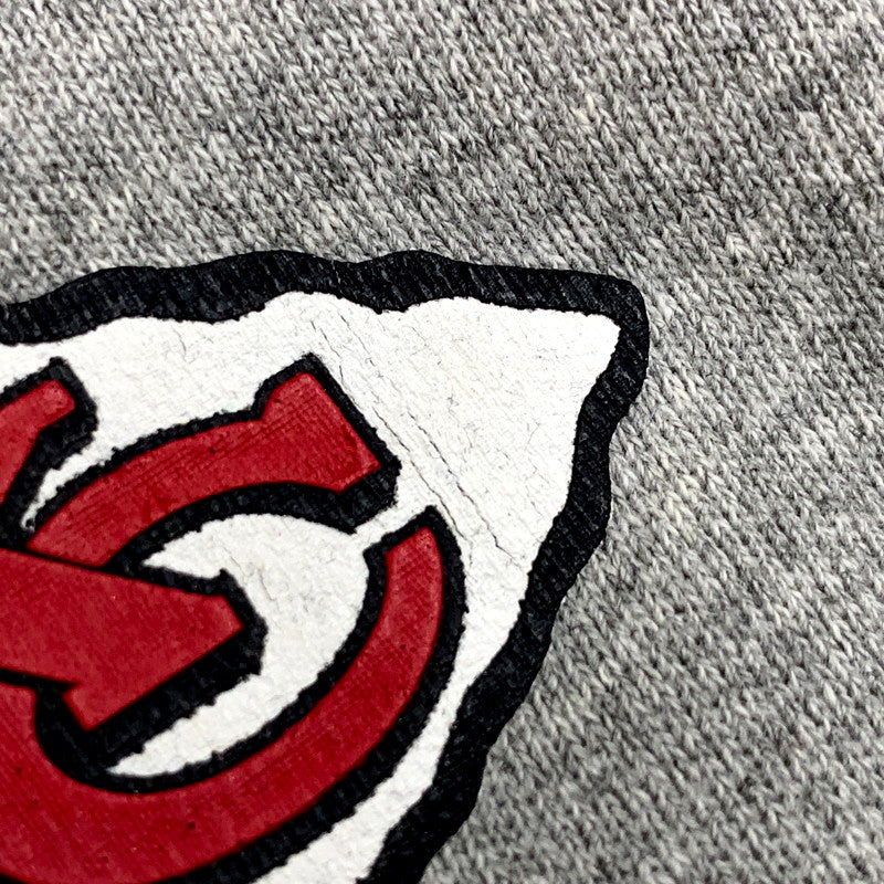 【現状渡し品】【メンズ】 NIKE ナイキ KANSAS CITY CHIEFS SWEATSHIRT FA-98-BSW スウェット トレーナー 長袖 ロゴ プリント トップス 146-250604-ay-08-izu サイズ：XL カラー：グレー 万代Net店