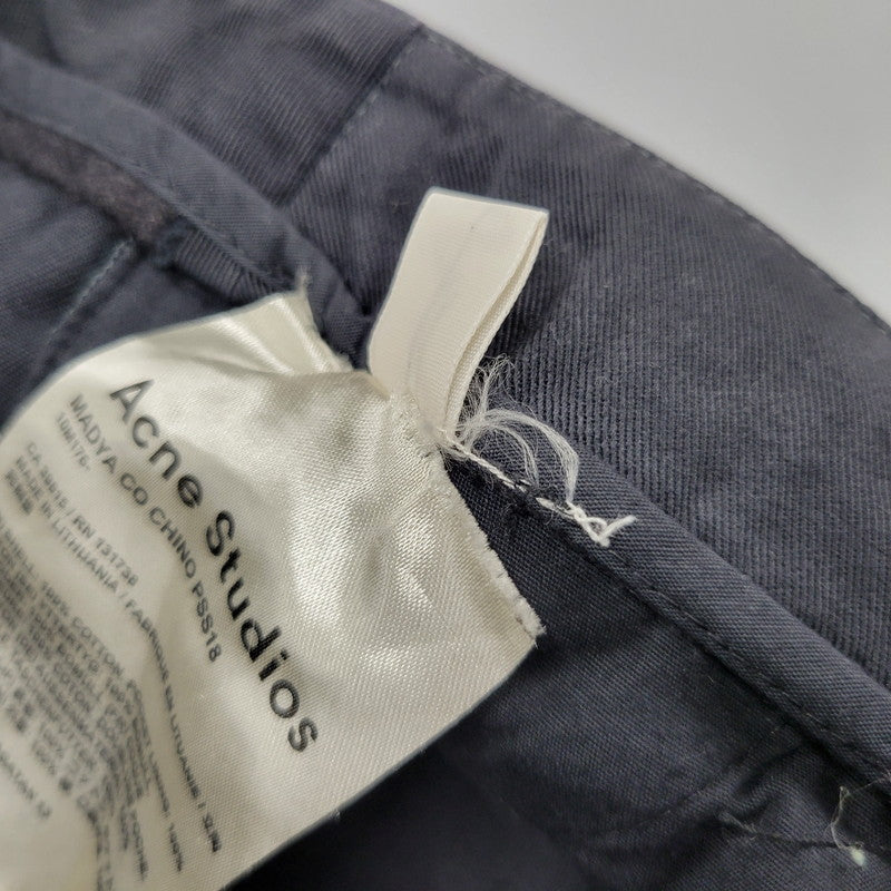 【中古品】【メンズ】 ACNE STUDIOS アクネストゥディオズ 10M176 MADYA CO CHINO PSS18 チノ パンツ ズボン ボトムス 152-250603-ma-19-izu サイズ：34 カラー：NAVY 万代Net店