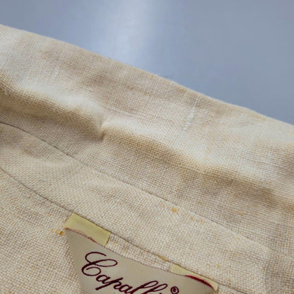 【中古品】【メンズ】 CAPALBIO カパルビオ イタリア製 5B LINEN JACKET 5ボタン リネンジャケット アウター長袖 141-250530-ma-16-izu サイズ：48 カラー：ベージュ 万代Net店