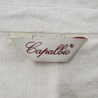 【中古品】【メンズ】 CAPALBIO カパルビオ イタリア製 5B LINEN JACKET 5ボタン リネンジャケット アウター長袖 141-250530-ma-16-izu サイズ：48 カラー：ベージュ 万代Net店
