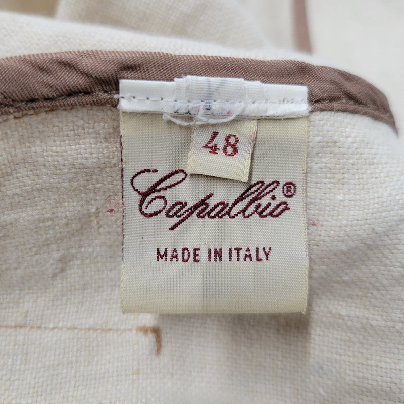 【中古品】【メンズ】 CAPALBIO カパルビオ イタリア製 5B LINEN JACKET 5ボタン リネンジャケット アウター長袖 141-250530-ma-16-izu サイズ：48 カラー：ベージュ 万代Net店