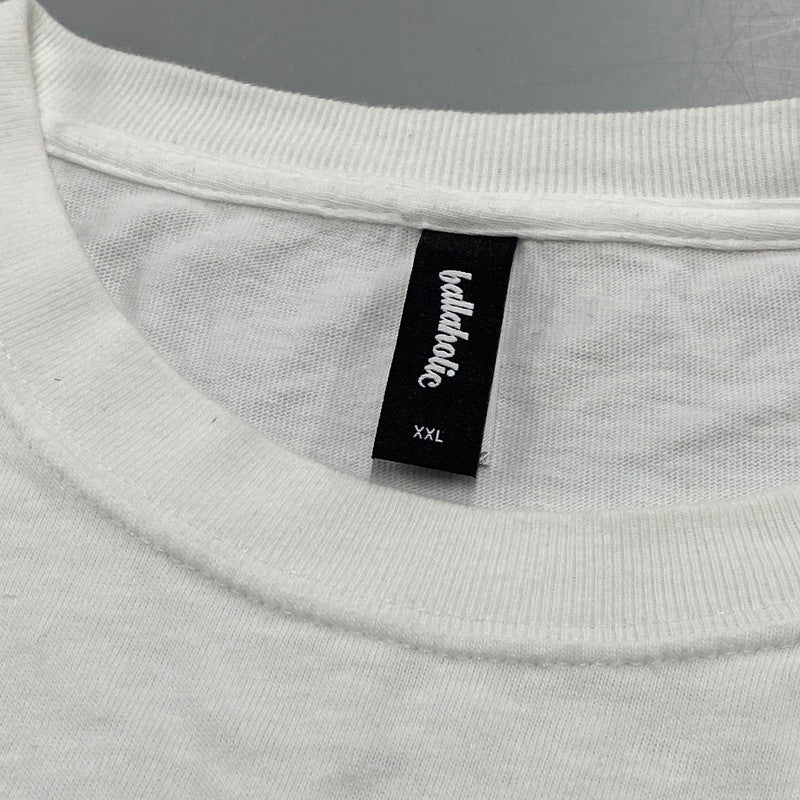 【中古品】【メンズ】 BALLAHOLIC ボーラホリック LOGO SS TEE ロゴ ショートスリーブT トップス 半袖 142-250627-ma-09-izu サイズ：XXL カラー：ホワイト 万代Net店