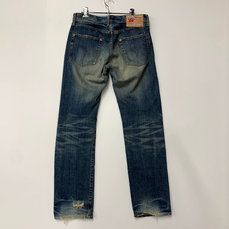 【現状渡し品】【メンズ】 TRIPLE WORKS トリプルワークス DENIM PANTS TW201 デニムパンツ ジーンズ ボトムス 156-250605-as-21-izu サイズ：32×32 カラー：インディゴ 万代Net店