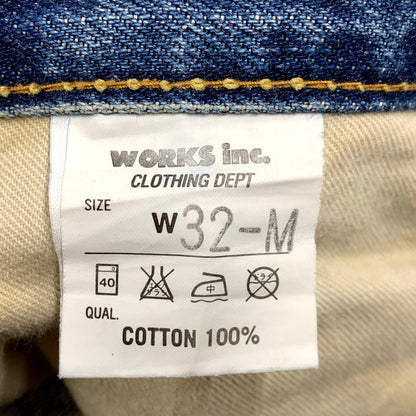 【現状渡し品】【メンズ】 TRIPLE WORKS トリプルワークス DENIM PANTS TW201 デニムパンツ ジーンズ ボトムス 156-250605-as-21-izu サイズ：32×32 カラー：インディゴ 万代Net店