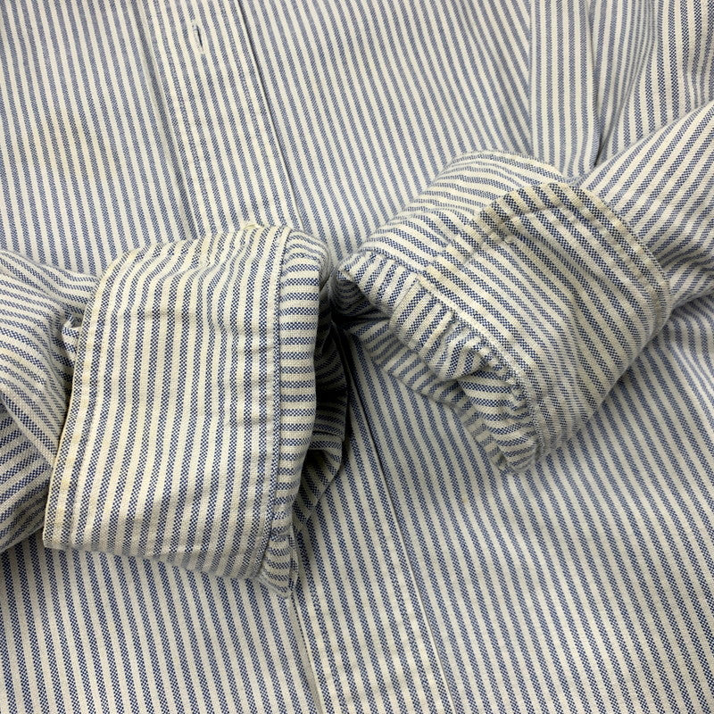 【中古品】【メンズ】 RALPH LAUREN ラルフローレン BLAKE LS BD SHIRT STRIPE ブレイク ロングスリーブ ボタンダウン シャツ ストライプ 長袖 トップス 146-250605-as-22-izu サイズ：L カラー：ブルー×ホワイト 万代Net店