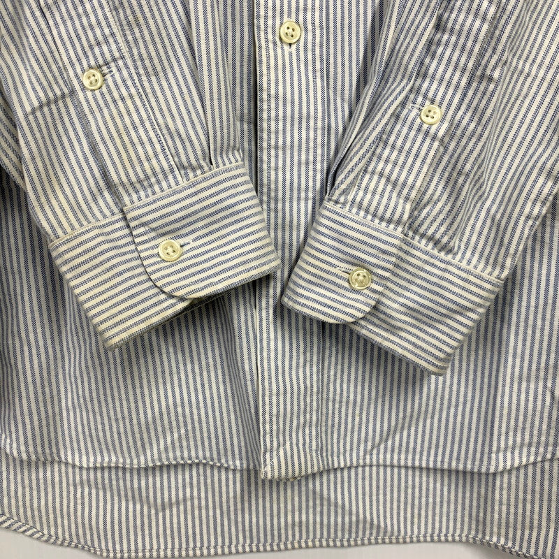 【中古品】【メンズ】 RALPH LAUREN ラルフローレン BLAKE LS BD SHIRT STRIPE ブレイク ロングスリーブ ボタンダウン シャツ ストライプ 長袖 トップス 146-250605-as-22-izu サイズ：L カラー：ブルー×ホワイト 万代Net店