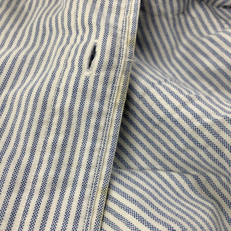 【中古品】【メンズ】 RALPH LAUREN ラルフローレン BLAKE LS BD SHIRT STRIPE ブレイク ロングスリーブ ボタンダウン シャツ ストライプ 長袖 トップス 146-250605-as-22-izu サイズ：L カラー：ブルー×ホワイト 万代Net店