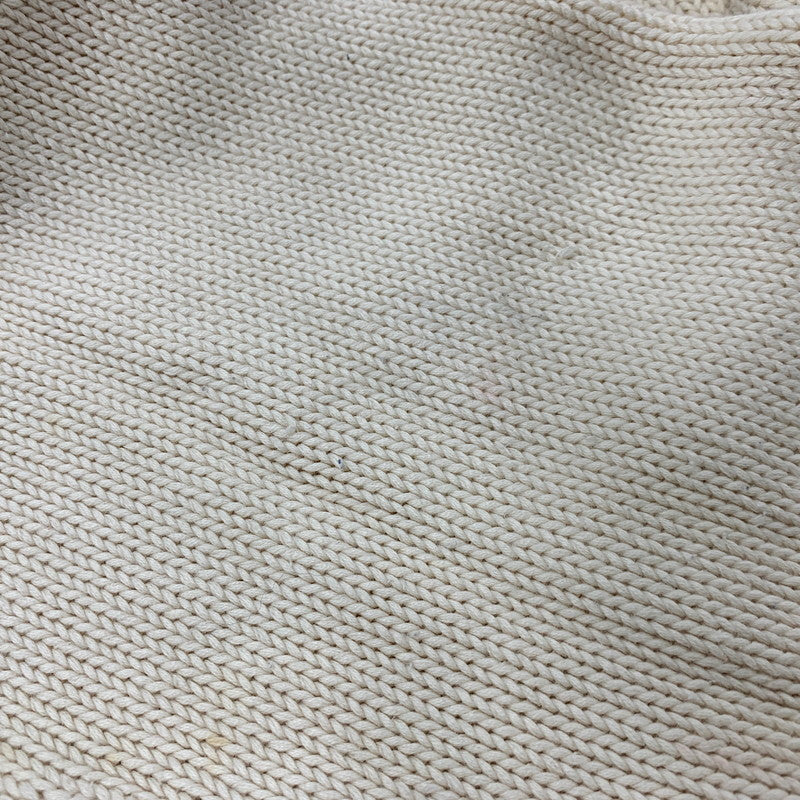 【現状渡し品】【メンズ】 COTTON KNIT SWEATER コットン ニット セーター 長袖 トップス 146-250605-as-16-izu サイズ：110 カラー：ナチュラル系 万代Net店