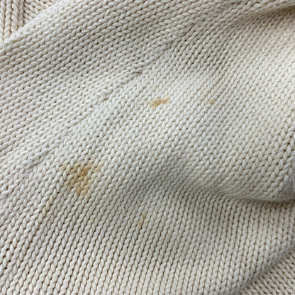 【現状渡し品】【メンズ】 COTTON KNIT SWEATER コットン ニット セーター 長袖 トップス 146-250605-as-16-izu サイズ：110 カラー：ナチュラル系 万代Net店