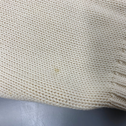 【現状渡し品】【メンズ】 COTTON KNIT SWEATER コットン ニット セーター 長袖 トップス 146-250605-as-16-izu サイズ：110 カラー：ナチュラル系 万代Net店