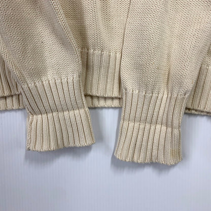 【現状渡し品】【メンズ】 COTTON KNIT SWEATER コットン ニット セーター 長袖 トップス 146-250605-as-16-izu サイズ：110 カラー：ナチュラル系 万代Net店