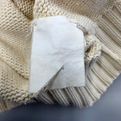 【現状渡し品】【メンズ】 COTTON KNIT SWEATER コットン ニット セーター 長袖 トップス 146-250605-as-16-izu サイズ：110 カラー：ナチュラル系 万代Net店