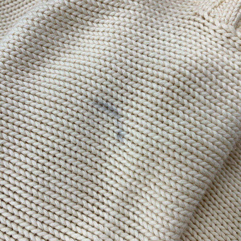 【現状渡し品】【メンズ】 COTTON KNIT SWEATER コットン ニット セーター 長袖 トップス 146-250605-as-16-izu サイズ：110 カラー：ナチュラル系 万代Net店