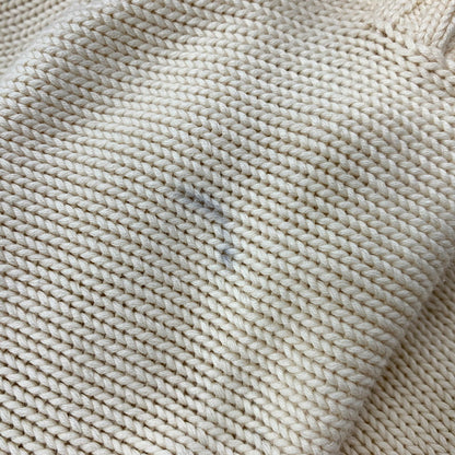 【現状渡し品】【メンズ】 COTTON KNIT SWEATER コットン ニット セーター 長袖 トップス 146-250605-as-16-izu サイズ：110 カラー：ナチュラル系 万代Net店