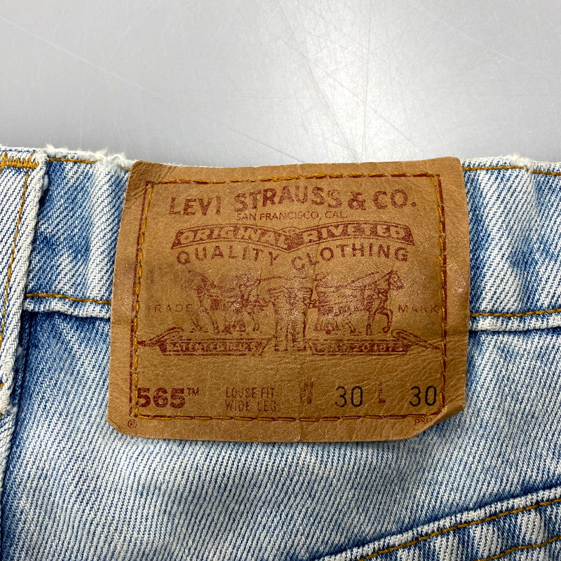 【現状渡し品】【メンズ】 Levi's リーバイス LOOSE FIT WIDE LEG 565 DENIM PANTS ルーズフィット ワイドレッグ デニムパンツ ジーンズ ボトムス 157-250531-as-01-izu サイズ：30×30 カラー：ライトインディゴ 万代Net店