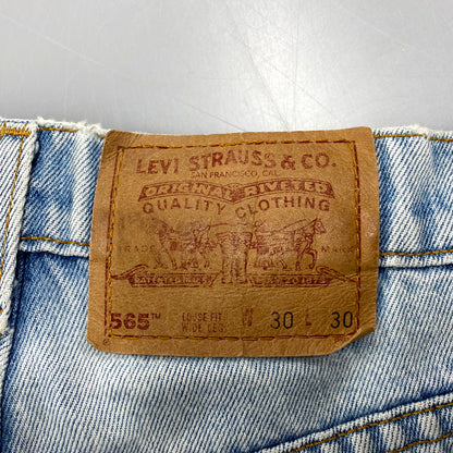 【現状渡し品】【メンズ】 Levi's リーバイス LOOSE FIT WIDE LEG 565 DENIM PANTS ルーズフィット ワイドレッグ デニムパンツ ジーンズ ボトムス 157-250531-as-01-izu サイズ：30×30 カラー：ライトインディゴ 万代Net店