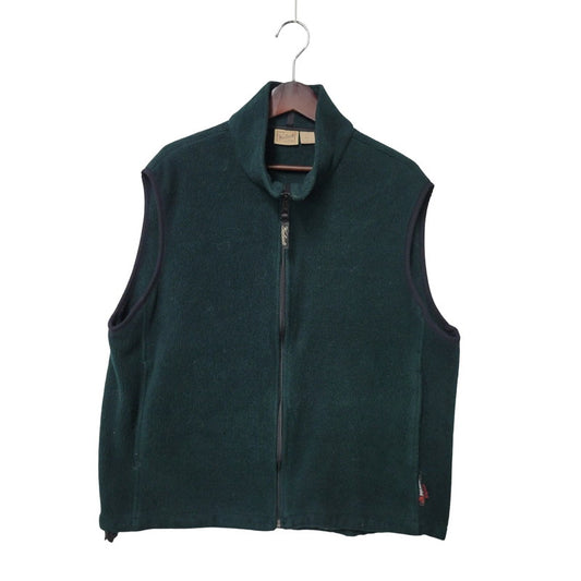 【中古品】【メンズ】 WOOLRICH ウールリッチ POLARTEC FLEECE VEST 17097 フリース ベスト USA製 トップス 146-250721-ay-10-izu サイズ：L カラー：グリーン 万代Net店