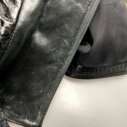 【中古品】【メンズ】 OLD GAP オールドギャップ COW LEATHER TAILORED JACKET 303879 カウレザーテーラードジャケット アウター 146-250531-as-05-izu サイズ：S カラー：ブラック 万代Net店