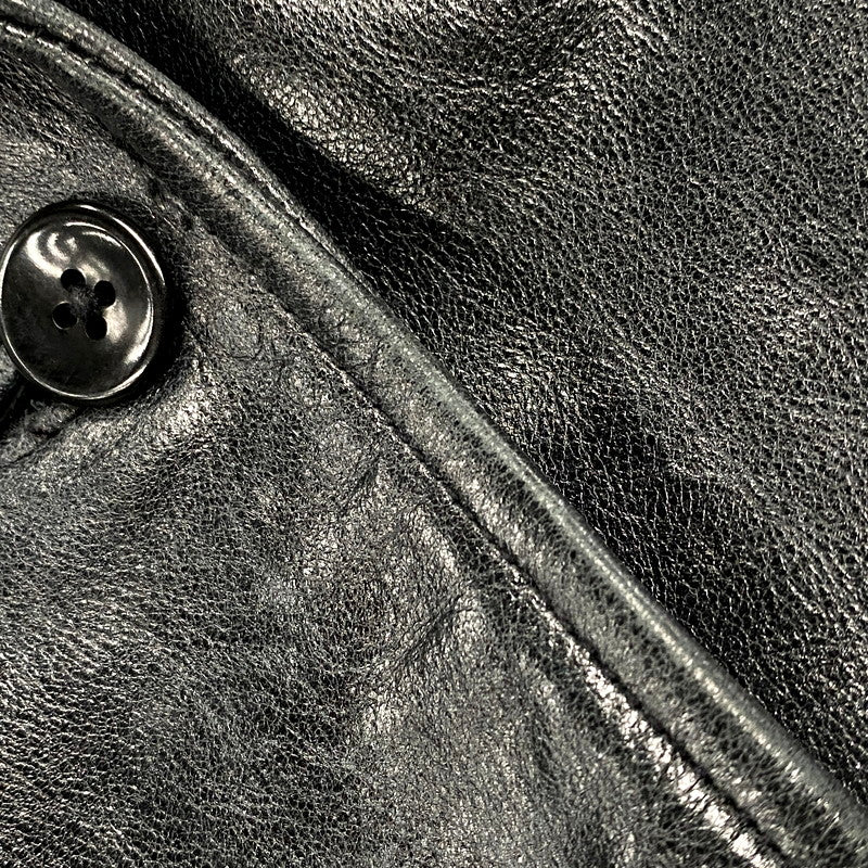 【中古品】【メンズ】 OLD GAP オールドギャップ COW LEATHER TAILORED JACKET 303879 カウレザーテーラードジャケット アウター 146-250531-as-05-izu サイズ：S カラー：ブラック 万代Net店