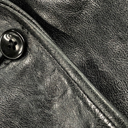 【中古品】【メンズ】 OLD GAP オールドギャップ COW LEATHER TAILORED JACKET 303879 カウレザーテーラードジャケット アウター 146-250531-as-05-izu サイズ：S カラー：ブラック 万代Net店
