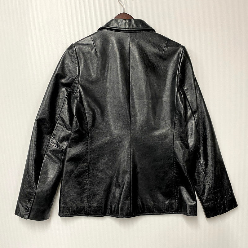 【中古品】【メンズ】 OLD GAP オールドギャップ COW LEATHER TAILORED JACKET 303879 カウレザーテーラードジャケット アウター 146-250531-as-05-izu サイズ：S カラー：ブラック 万代Net店