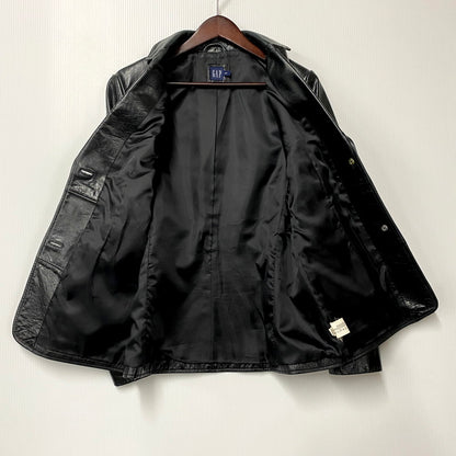 【中古品】【メンズ】 OLD GAP オールドギャップ COW LEATHER TAILORED JACKET 303879 カウレザーテーラードジャケット アウター 146-250531-as-05-izu サイズ：S カラー：ブラック 万代Net店