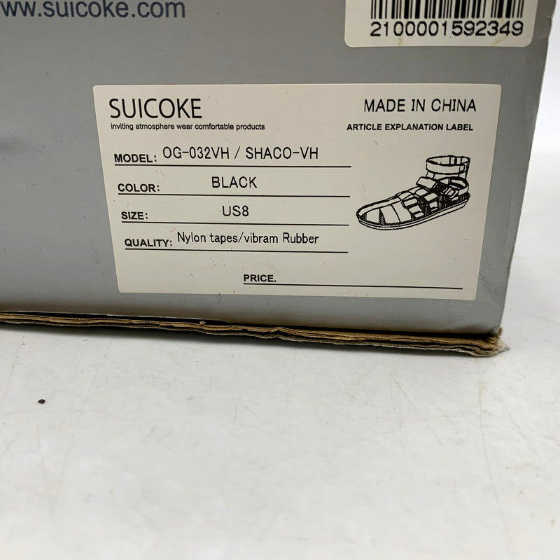 【中古品】【メンズ/レディース】 SUICOKE スイコック OG-032VH SHACO-VH シャコ 靴 サンダル 165-250610-ya-12-izu サイズ：US8 カラー：BLACK 万代Net店