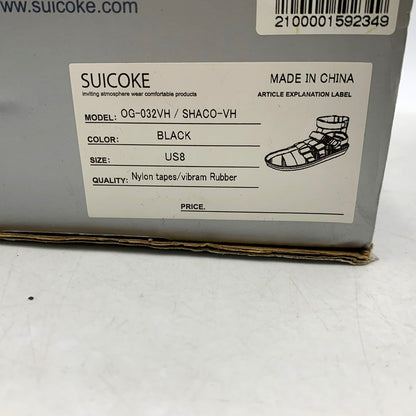 【中古品】【メンズ/レディース】 SUICOKE スイコック OG-032VH SHACO-VH シャコ 靴 サンダル 165-250610-ya-12-izu サイズ：US8 カラー：BLACK 万代Net店