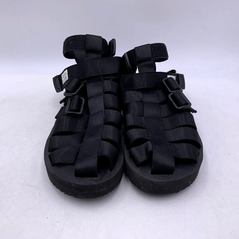 【中古品】【メンズ/レディース】 SUICOKE スイコック OG-032VH SHACO-VH シャコ 靴 サンダル 165-250610-ya-12-izu サイズ：US8 カラー：BLACK 万代Net店