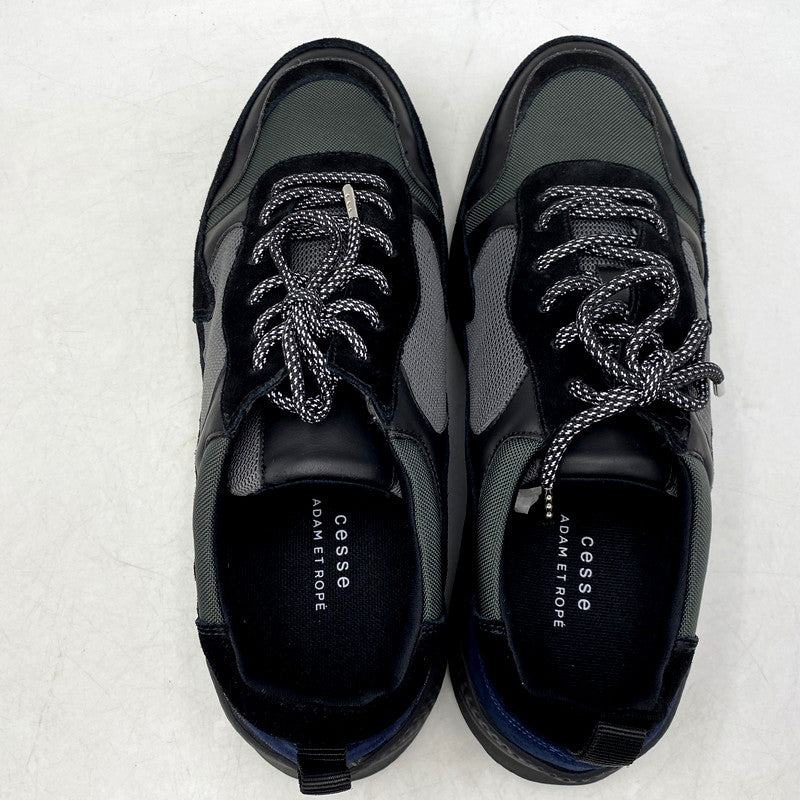 【中古美品】【メンズ】 CESSE ADAM ET ROPE セス アダムエロペ SNEAKER LOW GMA-09050-C スニーカー シューズ 靴 162-250605-as-11-izu サイズ：42.5 カラー：ブラック 万代Net店