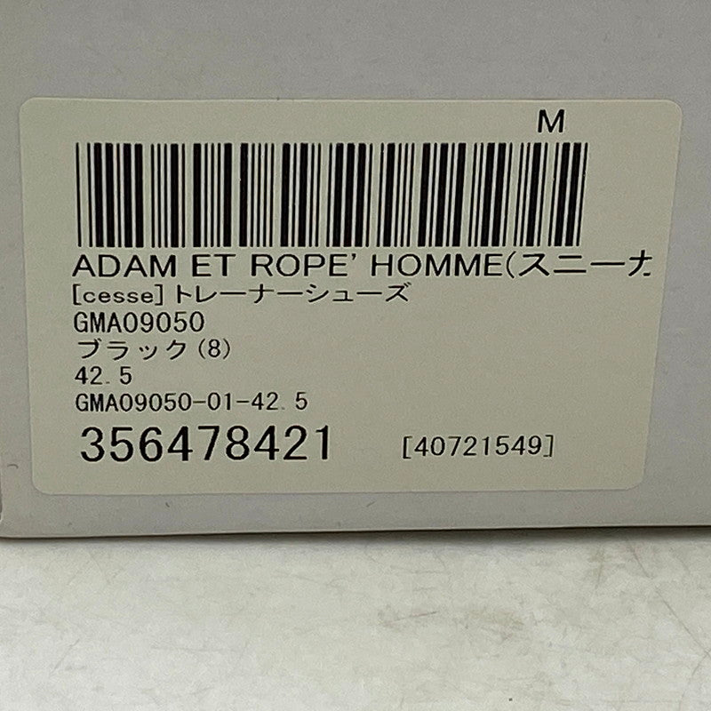 【中古美品】【メンズ】 CESSE ADAM ET ROPE セス アダムエロペ SNEAKER LOW GMA-09050-C スニーカー シューズ 靴 162-250605-as-11-izu サイズ：42.5 カラー：ブラック 万代Net店