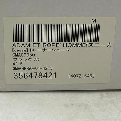 【中古美品】【メンズ】 CESSE ADAM ET ROPE セス アダムエロペ SNEAKER LOW GMA-09050-C スニーカー シューズ 靴 162-250605-as-11-izu サイズ：42.5 カラー：ブラック 万代Net店