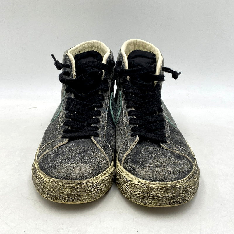 【中古品】【メンズ】 ZOOM BLAZER MID PRM DA1839-001 ズーム ブレーザー ミッド プレミアム スニーカー シューズ 靴 160-250605-as-03-izu サイズ：26.5cm カラー：BLACK/LIGHT DEW-COCONUT MILK 万代Net店