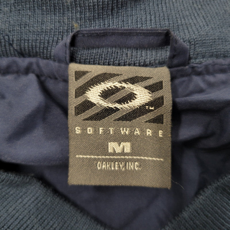 【中古品】【メンズ】 OLD OAKLEY SOFTWARE オールド オークリー ソフトウェア V NECK PULLOVER JACKET Vネック プルオーバー ジャケット 韓国製 146-250601-as-08-izu サイズ：M カラー：ネイビー 万代Net店