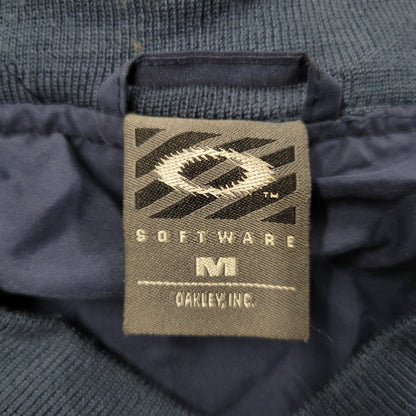【中古品】【メンズ】 OLD OAKLEY SOFTWARE オールド オークリー ソフトウェア V NECK PULLOVER JACKET Vネック プルオーバー ジャケット 韓国製 146-250601-as-08-izu サイズ：M カラー：ネイビー 万代Net店