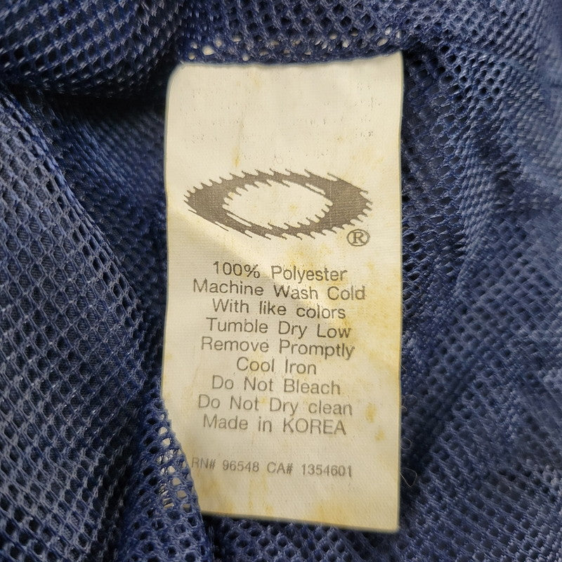 【中古品】【メンズ】 OLD OAKLEY SOFTWARE オールド オークリー ソフトウェア V NECK PULLOVER JACKET Vネック プルオーバー ジャケット 韓国製 146-250601-as-08-izu サイズ：M カラー：ネイビー 万代Net店