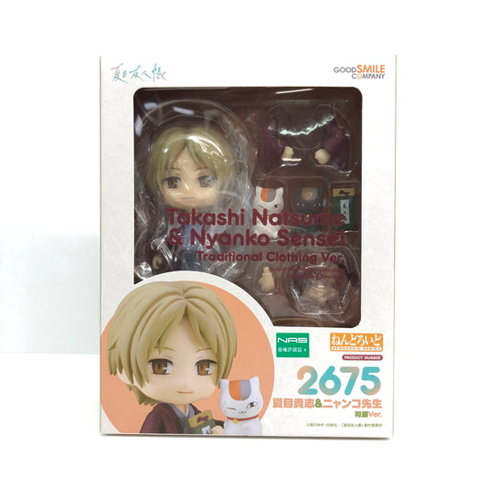 【中古美品】 未開封品 ねんどろいど 夏目友人帳 夏目貴志＆ニャンコ先生 和服Ver. 052-260726-CN-20-hon 万代Net店