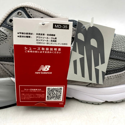 【中古美品】【メンズ】 NEW BALANCE ニューバランス M990GL6 990V6 靴 スニーカー シューズ 162-250602-ma-10-izu サイズ：28cm カラー：GRAY (HEEL LOGO NB) 万代Net店