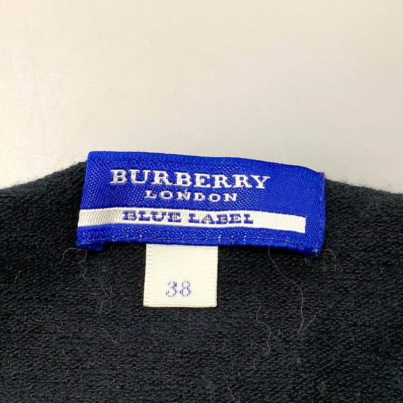 【中古品】【レディース】 BURBERRY LONDON-BLUE LABEL- バーバリーロンドン ブルーレーベル FA510-158 TANKTOP タンクトップ トップス ノースリーブ 168-250607-ma-02-izu サイズ：38 カラー：黒 万代Net店