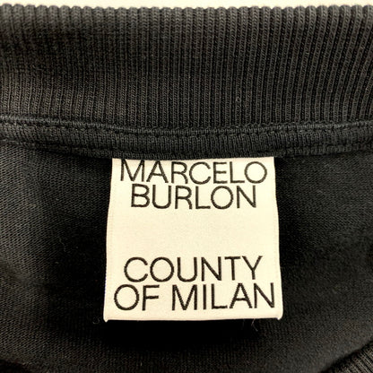 【中古美品】【メンズ】 MARCELO BURLON マルセロ・バーロン CMAA054S22JER005 FEATHERS NECKLACE PRINT TEE フェザーズネックレスプリントT トップス 半袖 141-250602-ma-24-izu サイズ：XXL カラー：BLACK 万代Net店