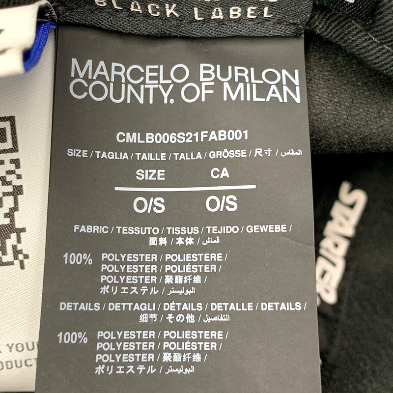 【中古品】【メンズ/レディース】 MARCELO BURLON マルセロバーロン ×STARTER スターター CMLB006S21FAB001 CROSS TAPE BUCKET HAT クロステープ バケット ハット 帽子 185-250610-ya-14-izu サイズ：OSFM カラー：BLACK 万代Net店